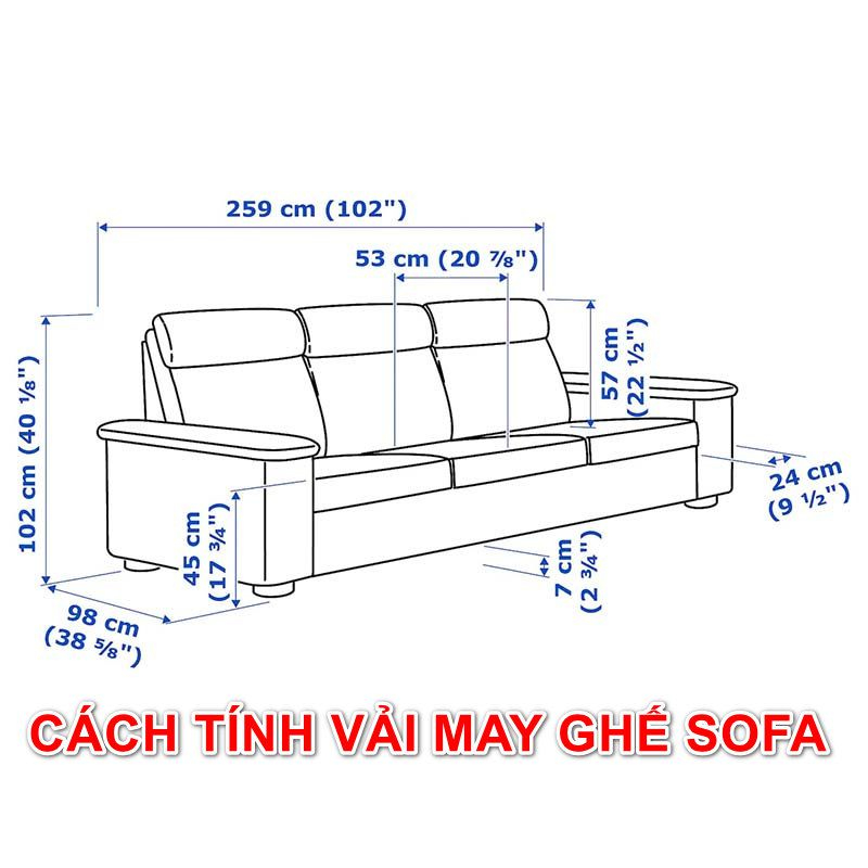 cách tính vải may ghế sofa chuẩn nhất