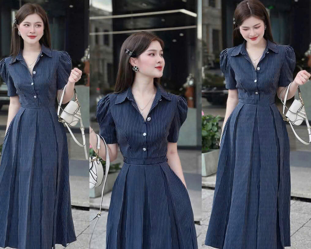 Khi phối đồ đi đám cưới cho nữ gầy, cần tránh thiết kế ôm sát, hãy chọn váy có dáng xòe phồng